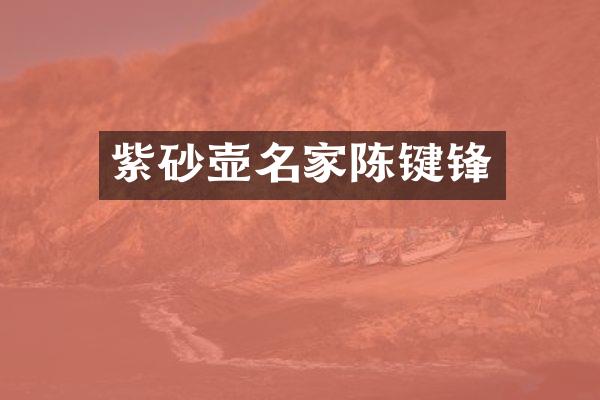 紫砂壶名家陈键锋