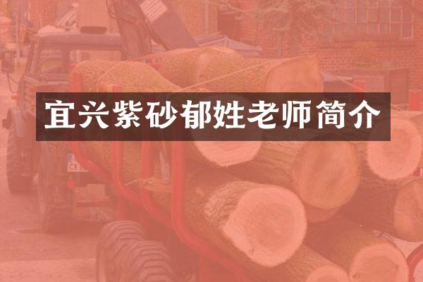 宜兴紫砂郁姓老师简介