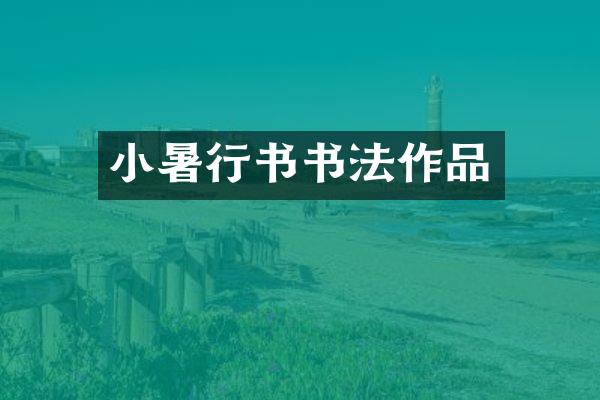 小暑行书书法作品