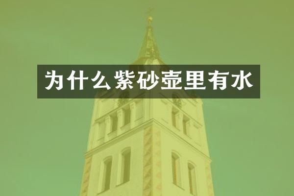 为什么紫砂壶里有水