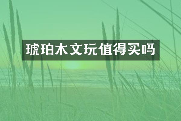 琥珀木文玩值得买吗