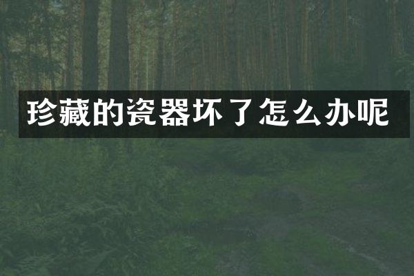 珍藏的瓷器坏了怎么办呢