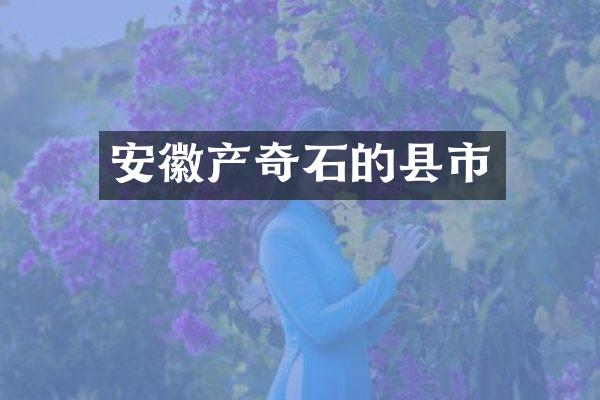 安徽产奇石的县市