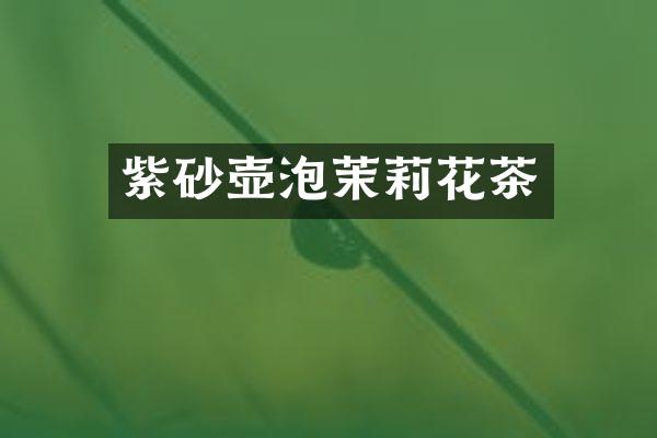 紫砂壶泡茉莉花茶