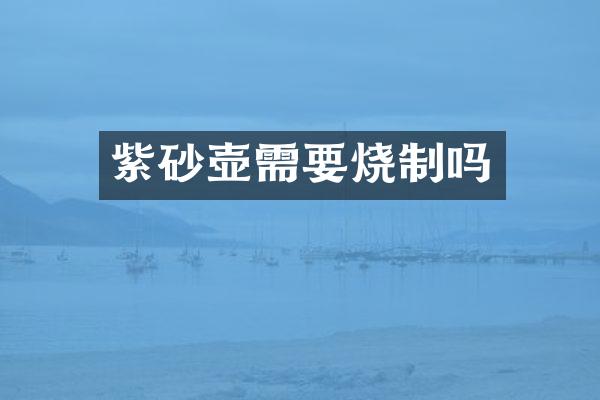紫砂壶需要烧制吗