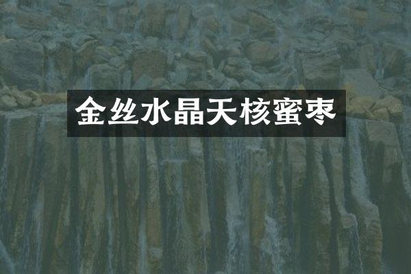 金丝水晶天核蜜枣