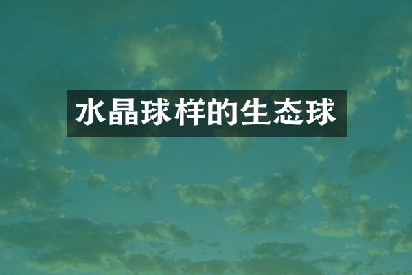 水晶球样的生态球