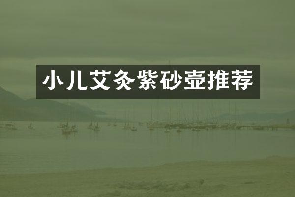 小儿艾灸紫砂壶推荐