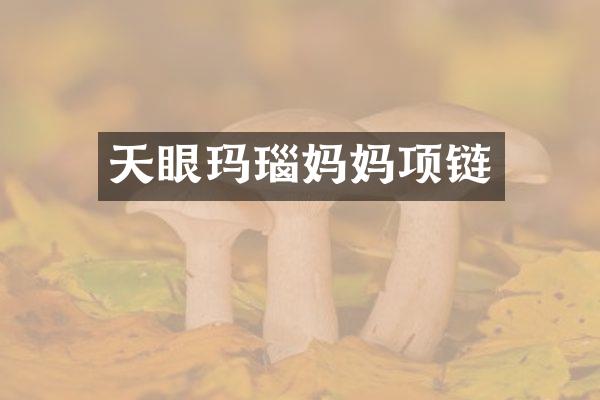 天眼玛瑙妈妈项链