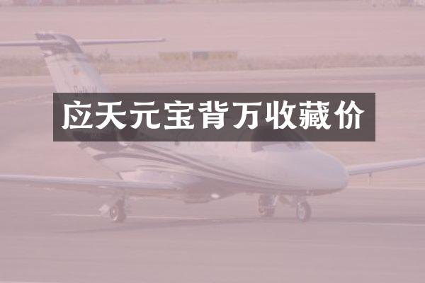 应天元宝背万收藏价
