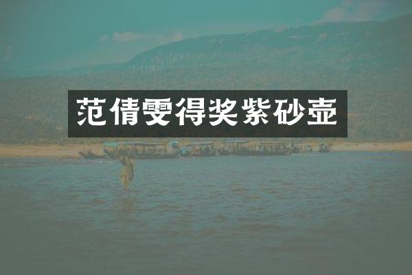 范倩雯得奖紫砂壶