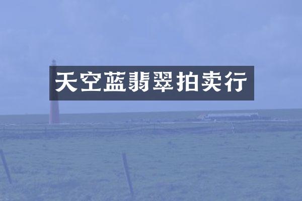 天空蓝翡翠拍卖行