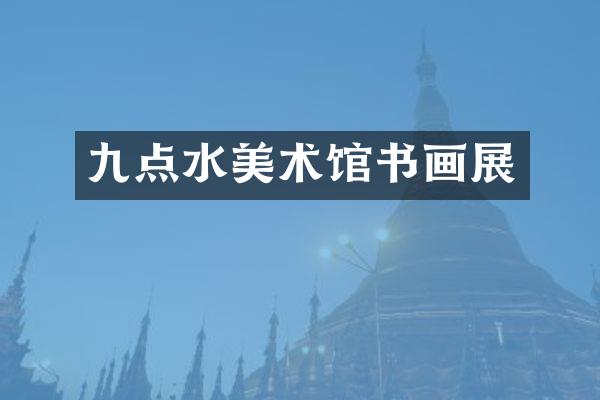 九点水美术馆书画展