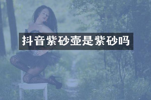 抖音紫砂壶是紫砂吗