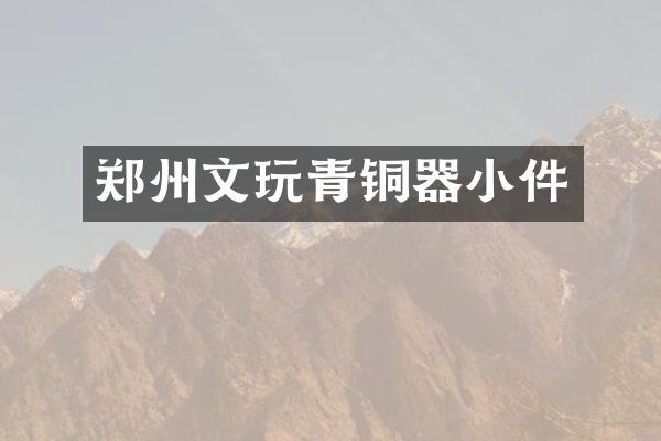 郑州文玩青铜器小件