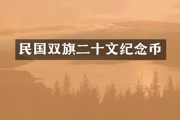 民国双旗二十文纪念币