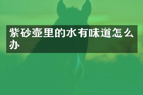 紫砂壶里的水有味道怎么办