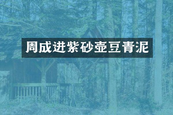 周成进紫砂壶豆青泥