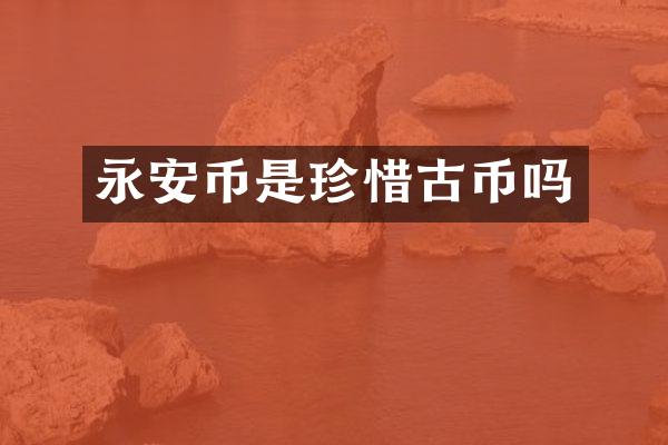 永安币是珍惜古币吗