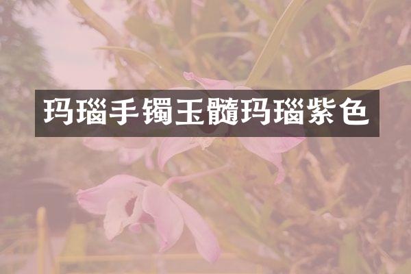 玛瑙手镯玉髓玛瑙紫色