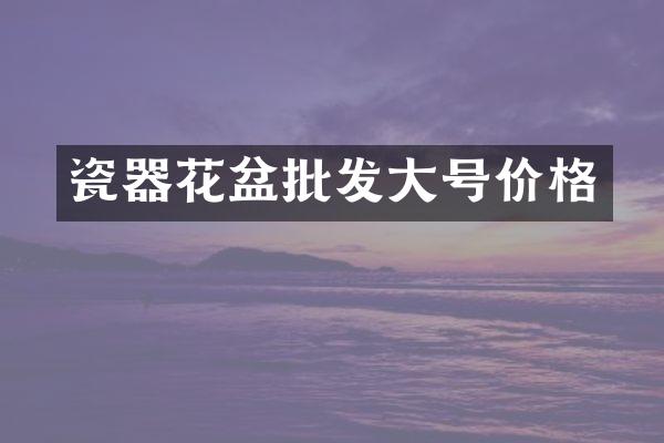 瓷器花盆批发大号价格