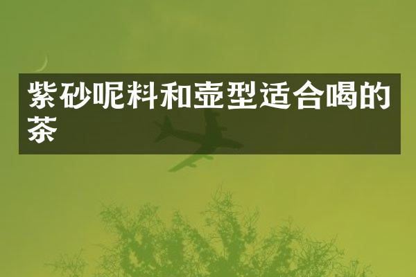 紫砂呢料和壶型适合喝的茶