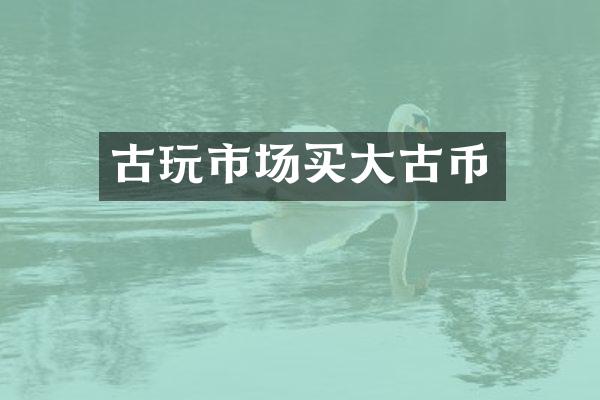 古玩市场买大古币