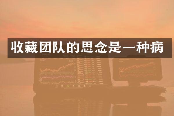 收藏团队的思念是一种病