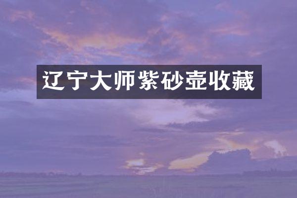 辽宁大师紫砂壶收藏