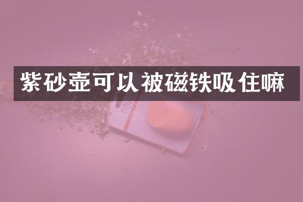 紫砂壶可以被磁铁吸住嘛