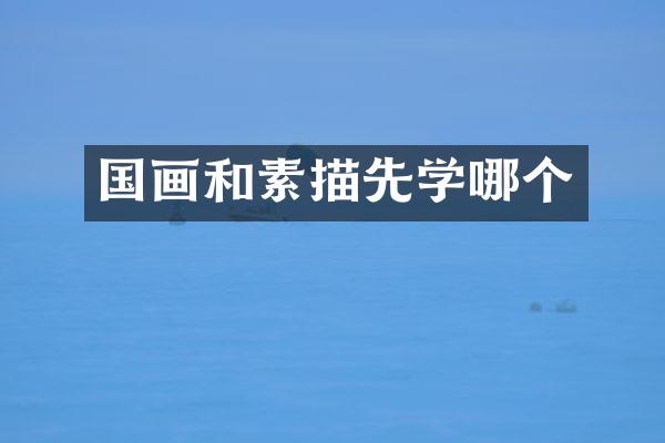 国画和素描先学哪个