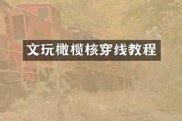 文玩橄榄核穿线教程