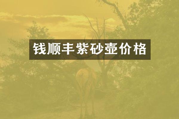 钱顺丰紫砂壶价格