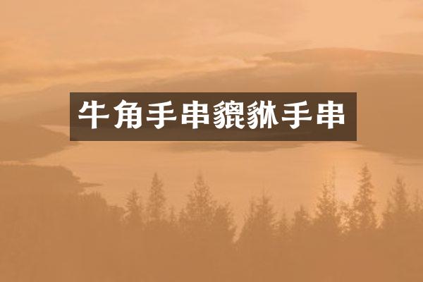 牛角手串貔貅手串