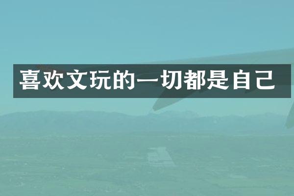 喜欢文玩的一切都是自己