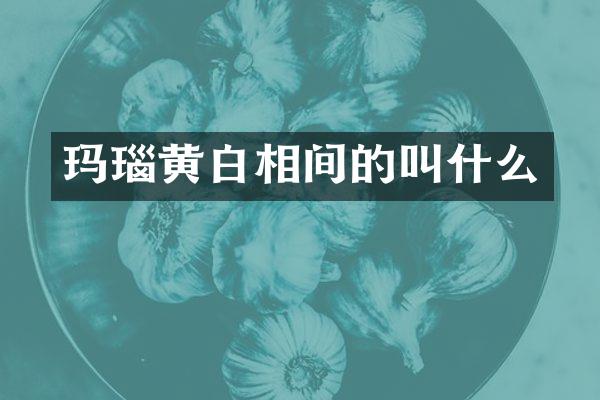 玛瑙黄白相间的叫什么