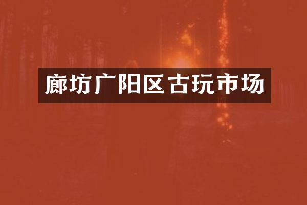 廊坊广阳区古玩市场