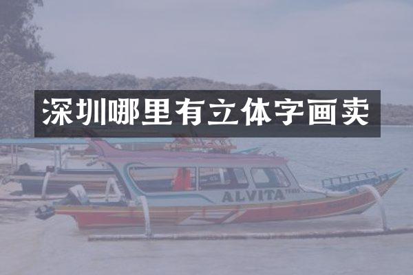 深圳哪里有立体字画卖
