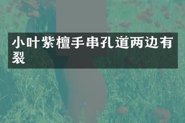 小叶紫檀手串孔道两边有裂
