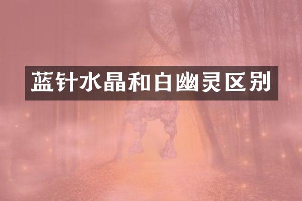 蓝针水晶和白幽灵区别