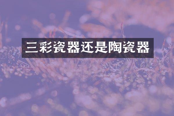 三彩瓷器还是陶瓷器