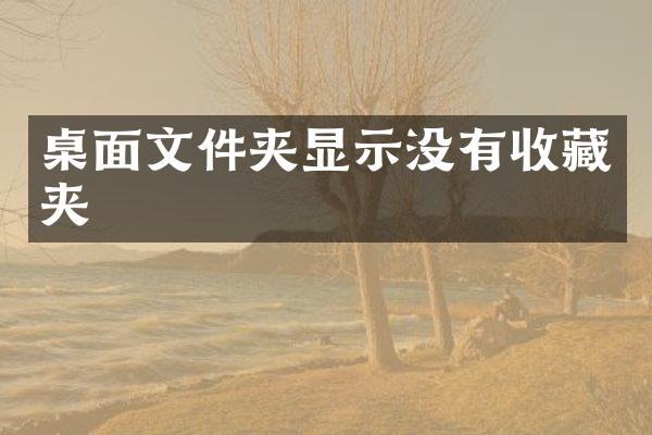 桌面文件夹显示没有收藏夹