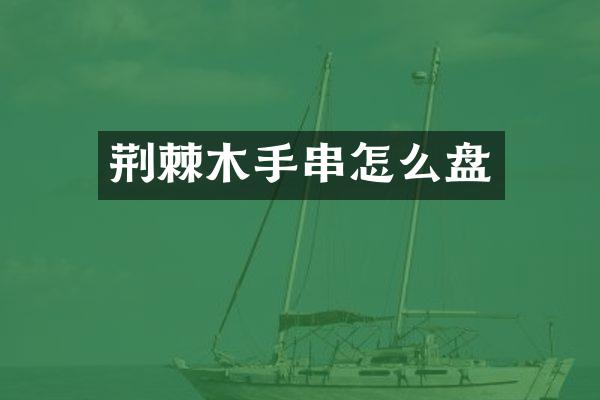 荆棘木手串怎么盘