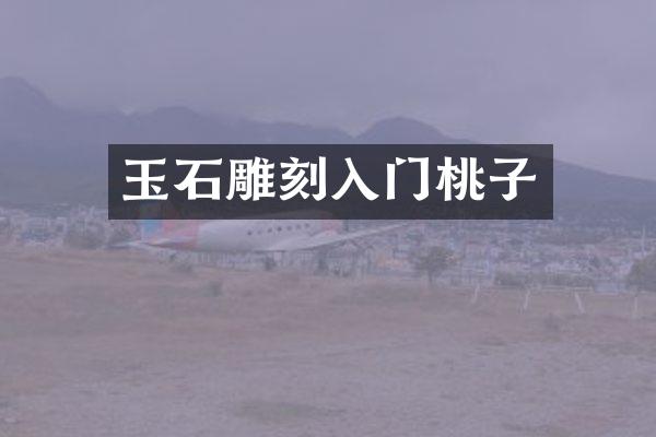 玉石雕刻入门桃子