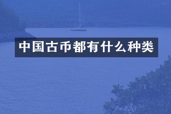 中国古币都有什么种类
