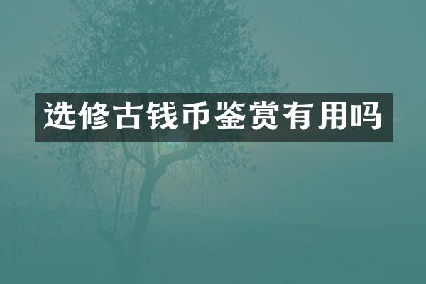 选修古钱币鉴赏有用吗