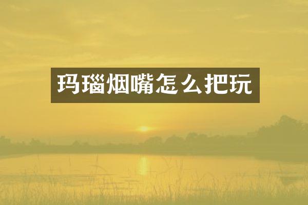 玛瑙烟嘴怎么把玩