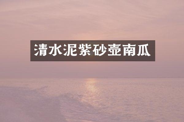 清水泥紫砂壶南瓜