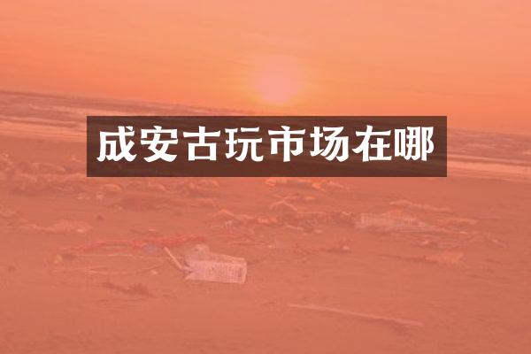 成安古玩市场在哪