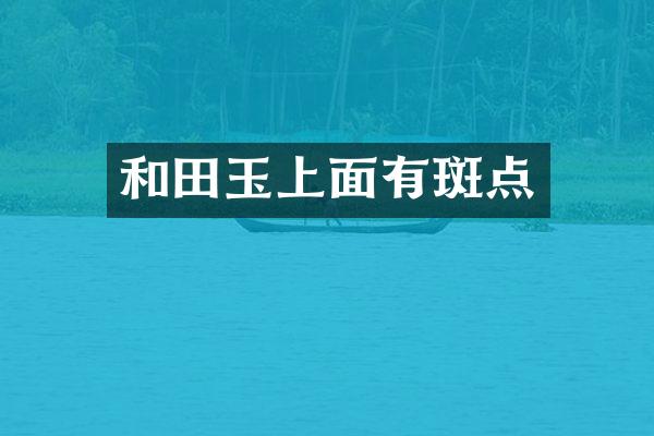 和田玉上面有斑点